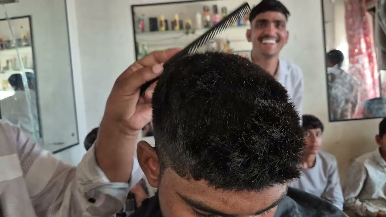 Indian man haircut series 111