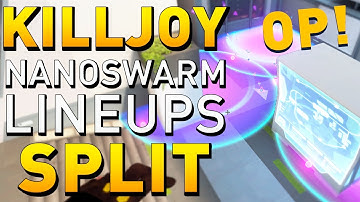 VALORANT - NEW BROKEN Killjoy Nanoswarm (Molly) Lineups for SPLIT (Post-Plant & More)