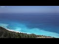 Beach  drone view fast forward of nature view