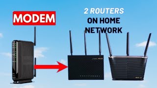 How To Cabling 2 Routers With 1 Modem Setup Step By Step