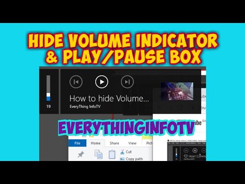 How to hide Volume Indicator & Play/Pause Box on PC - YouTube