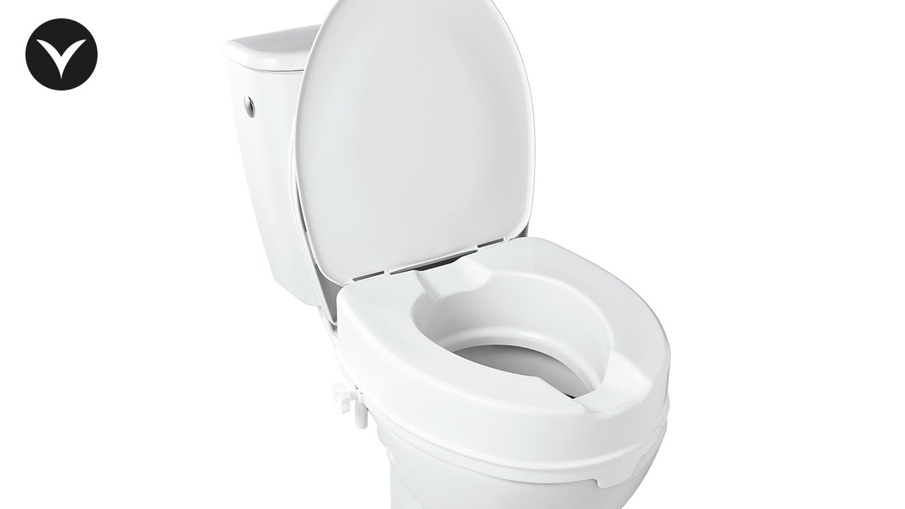 Toilet Seat Raiser With Lid 10 Cm Youtube