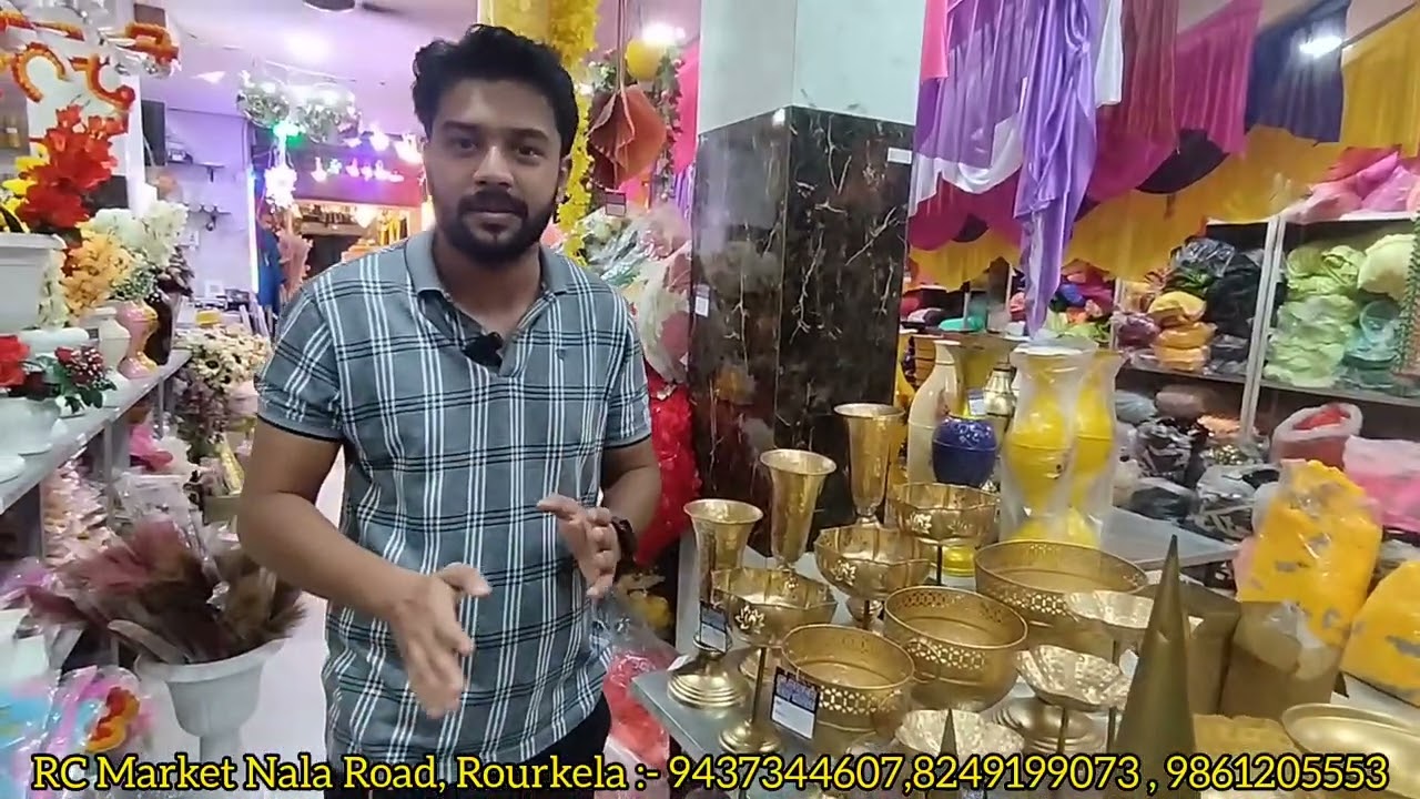 Odisha wholesale artificial flowers || rourkela flowers wholesale || tent items also available 