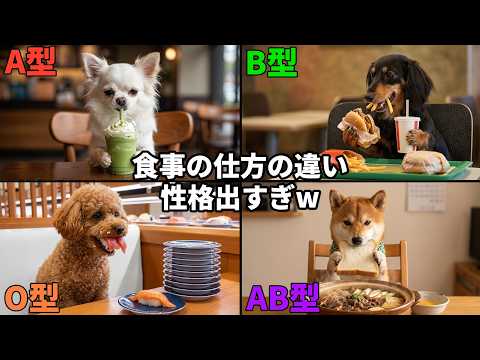 【総集編】血液型別・食事あるあるを一挙公開！【人気動画6本+新作】のサムネイル