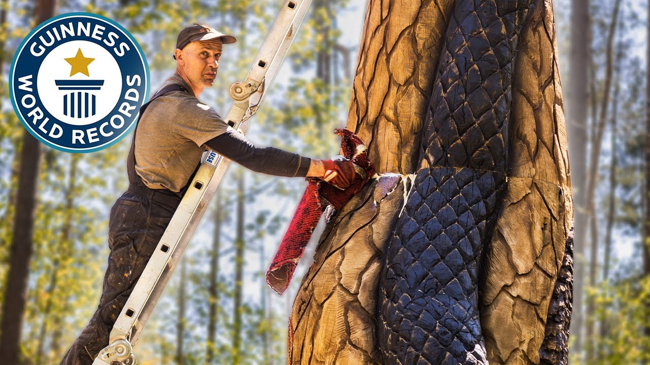 Tallest Wooden Sculpture Guinness World Records YouTube