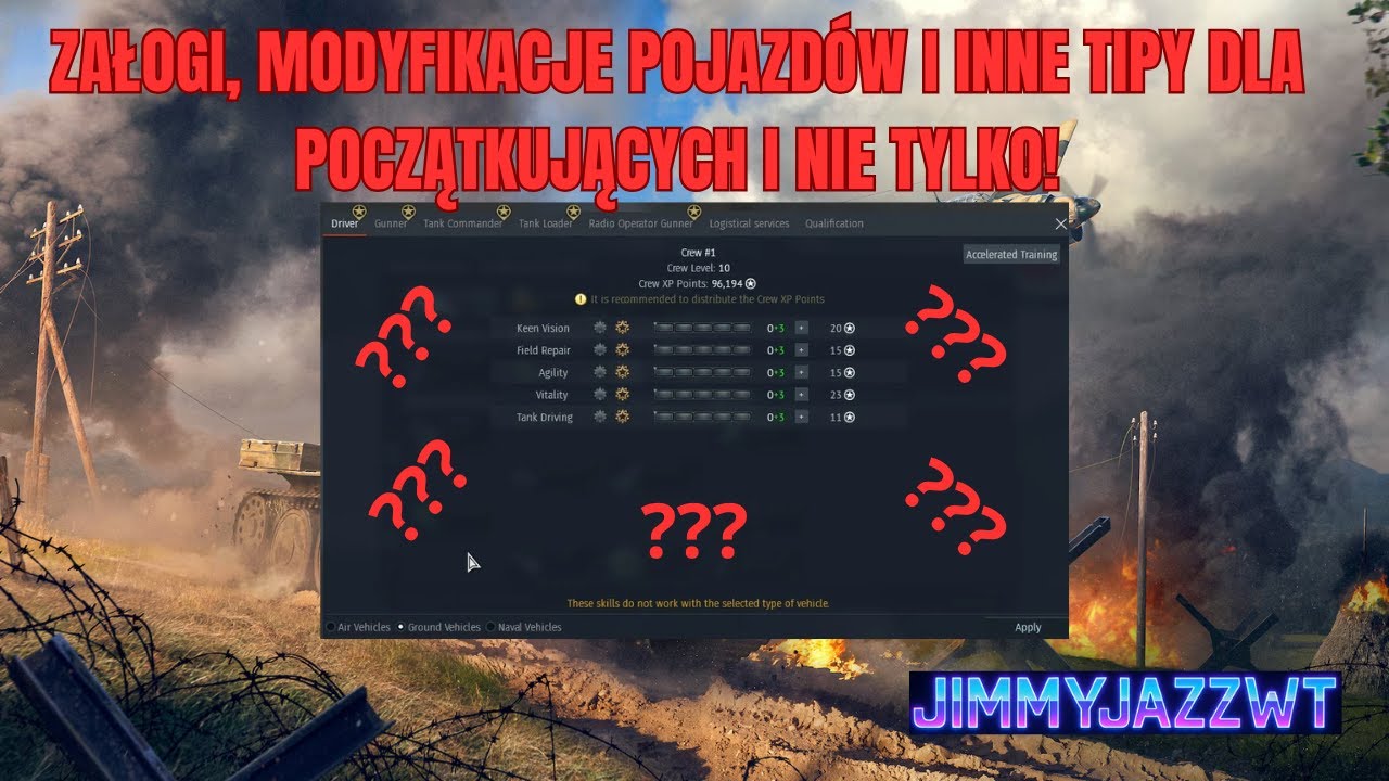 Jak rozwijam załogi i wybieram modyfikacje pojazdów (oraz inne tipy)