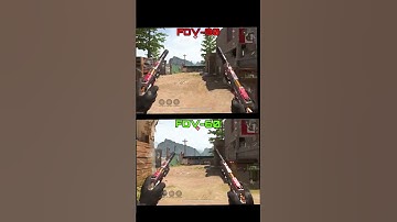 Field of view 😱 [FOV] in WARZONE MOBILE (60 vs 90)#warzonemobile#wzm#multiplayer