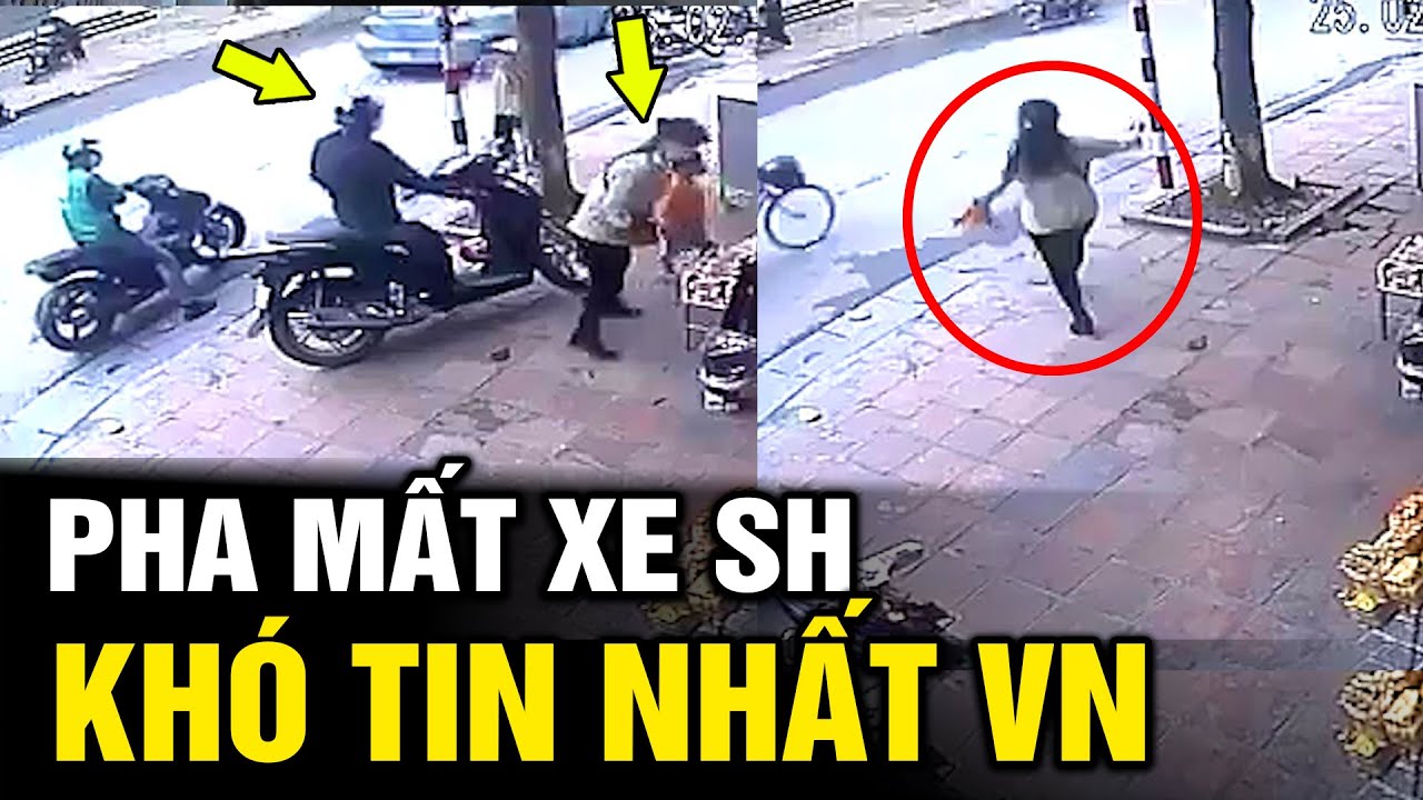 Em gái mua đồ đứng ngay cạnh xe SH nhưng ngoảnh lại xe vẫn bay màu | Tô Tin Tức ✔