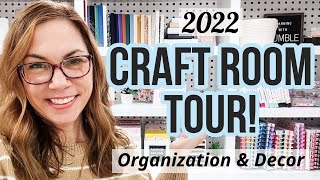Dream Craft Room Reveal & Tour! Storage, Organization & Decor Ideas & Tips | Paper Crafting 2022