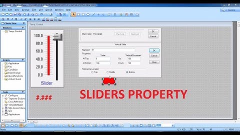 SLIDERS PROPERTY IN INTOUCH SCADA SOFTWARE TUTORIAL PART:6