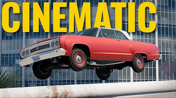 An excessively high-effort BeamNG police chase