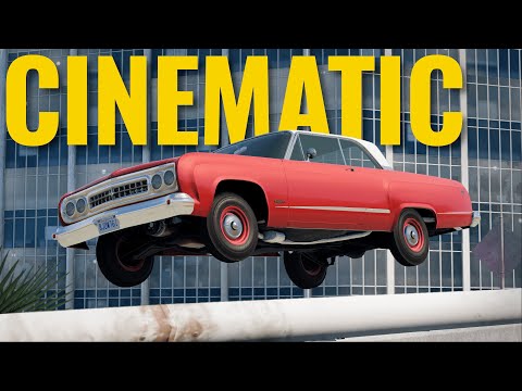 An excessively high-effort BeamNG police chase