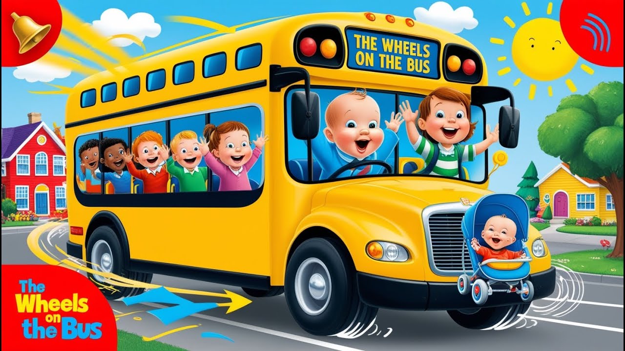 The Wheels on the Bus Go Round and Round | Fun Kids Song - YouTube