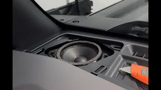 Bronco dash speaker upgrade with factory connector