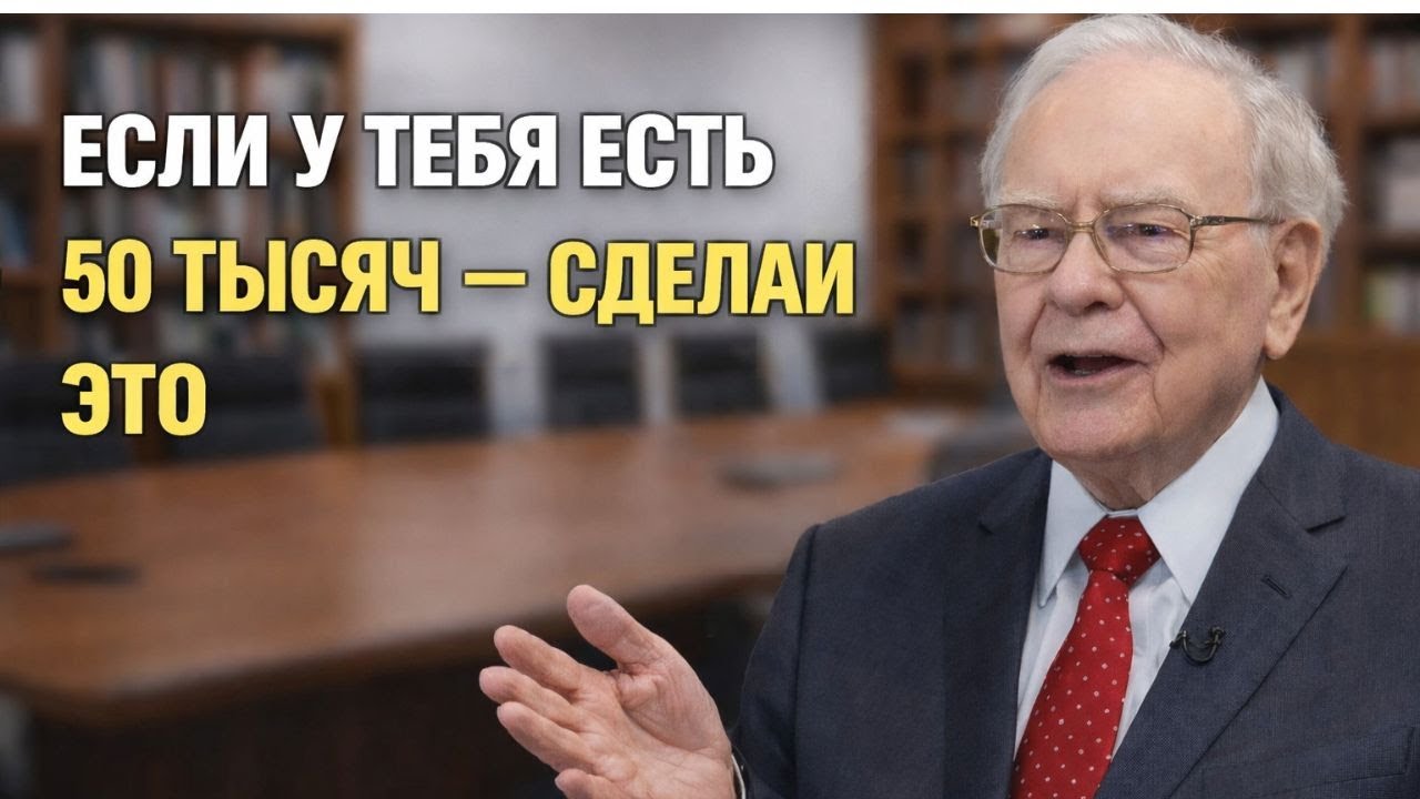 Сделай это сейчас, если у тебя есть 50 000 — и твоя жизнь начнёт меняться | Уоррен Баффет