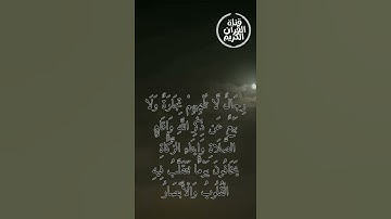 تلاوه عطره للشيخ ناصر القطامي من سورة (النور)