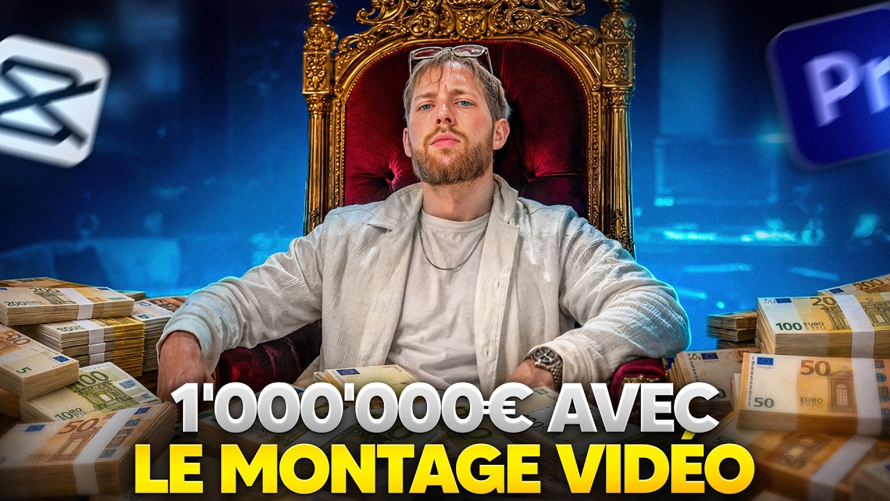 J'ai gagné 1 million € avec le montage vidéo (voici comment)