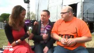 Roland Zammo Erkan Lee From Grange Hill Chatting To Sarah Champion From Absolute 80S