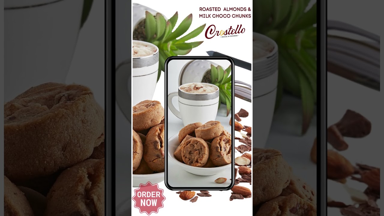 Crostello's Roasted Almonds & Milk Chocolate Chunks 