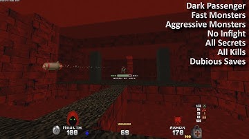 Romero bot broke Doom | Doom E3M7, E3M8 | UV-max, 100% | Dark Passenger 1.2 + Corruption Cards 4.4