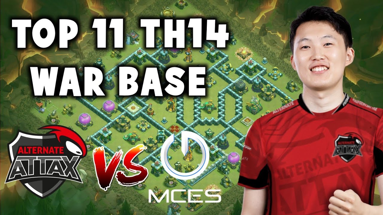 Top 11 Th14 War Base with Link | ATN ATTAX vs MCES & A.S Monster vs QSFN & Queen Walkers vs Chaos