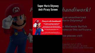 Mario Odyssey Anti-Piracy Screen #supermarioodyssey #supermario