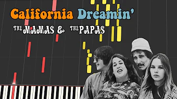 The Mamas & The Papas - CALIFORNIA DREAMIN' (Piano tutorial)