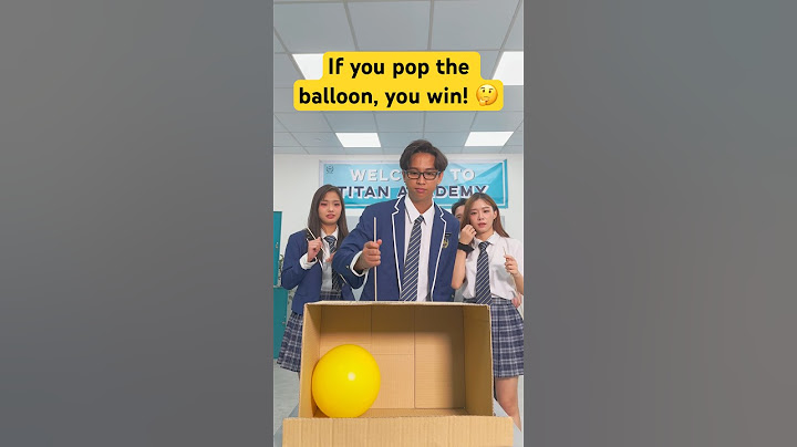 If you pop the balloon, you win! 🤔