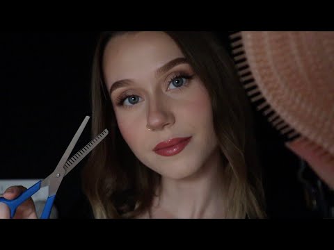 ASMR Haircut & Relaxing Scalp Massage | Real Hair, Soft Spoken