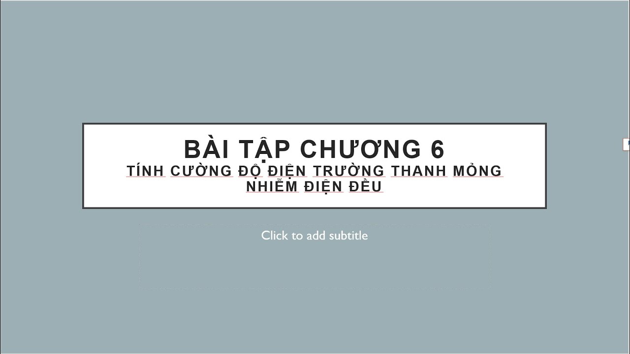 Vật Lý A1_Quả cầu nhiễm điện đều_Cường độ điện... - youtube