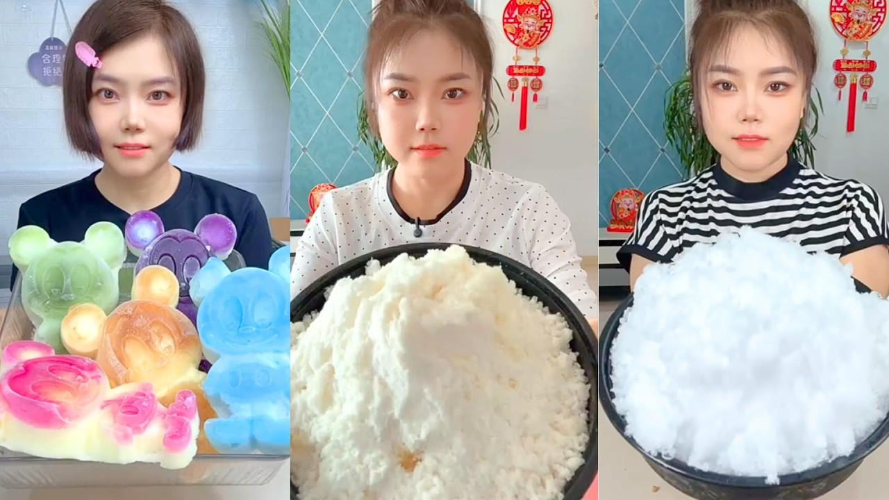 Homemade Traditional Chinese Ice Eating Show #92