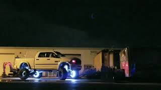 Dodge ram 2500 LED accent lights drive shaft wrap