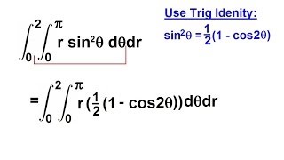 Calculus - Integration: Double Integrals (5 of 9) Example 4: Trig Function: (rsin^2(x))dxdr