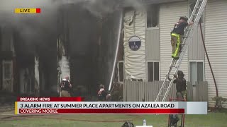VIDEO: 3 Alarm fire off Azalea road