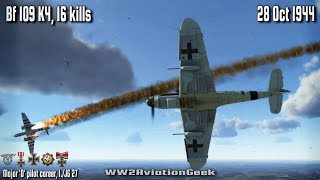 Bf 109 K4: 16 kills on Contact Patrol over Veghel | Triple Ace in a Day | IL2 WW2 Air Combat Sim