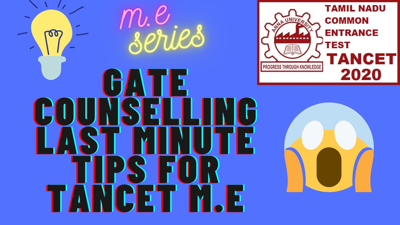 counselling gate category last minute tips!!| TANCA 2020| TANCET  2020 updates| INFOGIRL|TANCET  M.E