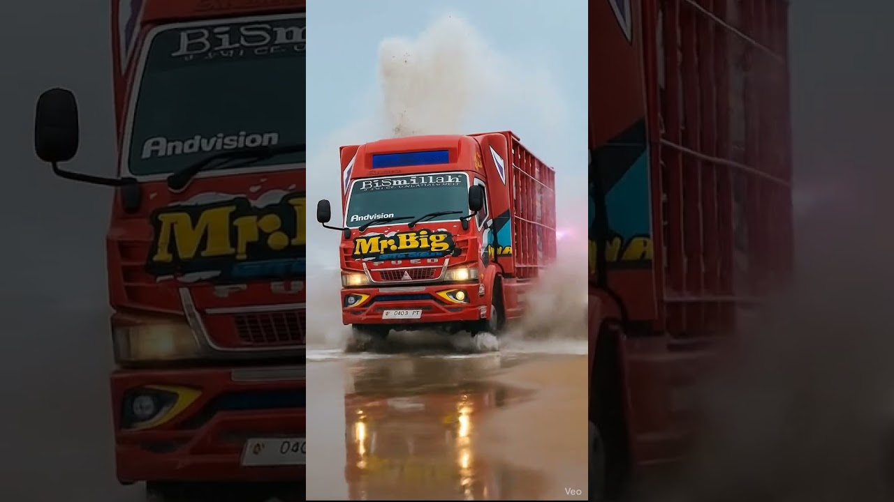 Wow 😱 Truck horn sound, bus "horn sound" variations, truk oleng, lorry video, mobil oleng 32
