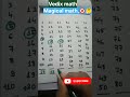#vedik maths tricks for fast calculation!!math tricks!!# easy calculation #mathstricks #shorts #fyp