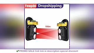 Invisible Beam Barrier Active Detection Digital Pulse Infrared Sensor 100m Waterproof IR Alarm