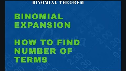 Binomial theorem l Master Cadre Maths