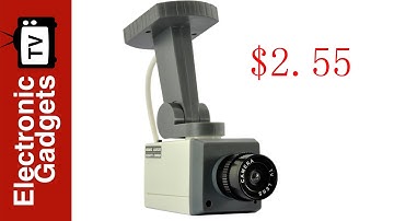 Dummy Security Camera - Real Looking, Motion Detector, Activation Light