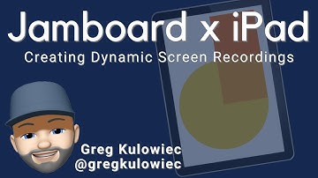 Dynamic Screen Recordings with iPad & Google Jamboard