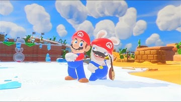 Mario + Rabbids Kingdom Battle 100% Walkthrough Part 4 World 2 Until Midbosses Vs. Blizzy & Sandy