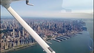 Полет на самолете над Нью Йорком #ньюйорк