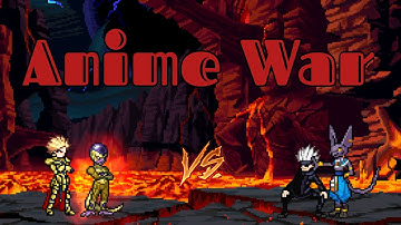 Golden Freeza V2 & Gilgamesh OP VS Limitless Gojo & Beerus OP in Jump Force Mugen