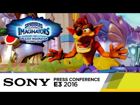 Skylanders Imaginators Official E3 2016 Crash Bandicoot Reveal