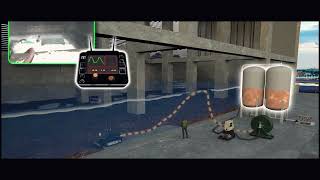 Remote operated sludge cleaning robotic system   Cooling tower cleaning
