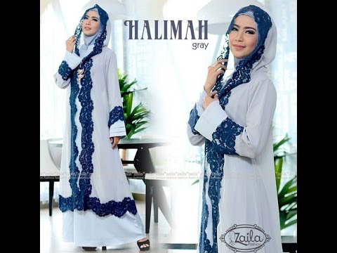 Inspirasi model baju wanita muslim 2017 - Gamis syari