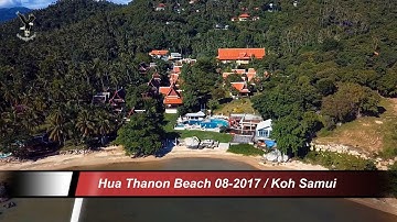Hua Thanon Beach 08 2017 / Koh Samui / Thailand overflown with my drone