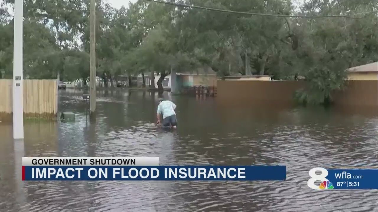 Government shutdown stops flood insurance amid hurricane risk